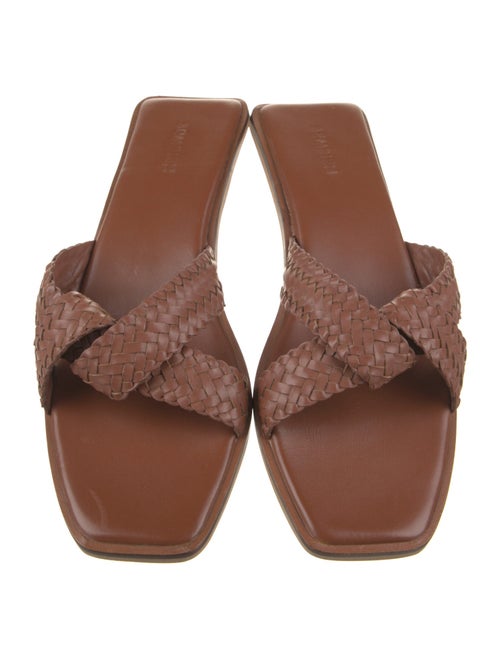 Bembien Leather Braided Accents Slides