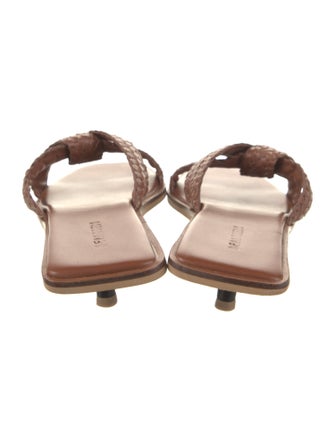 Bembien Leather Braided Accents Slides