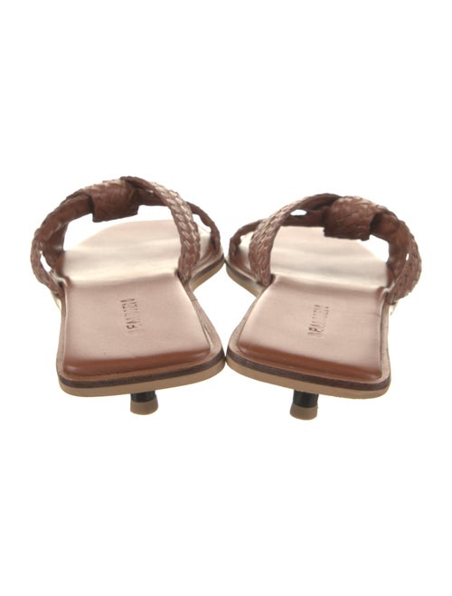 Bembien Leather Braided Accents Slides