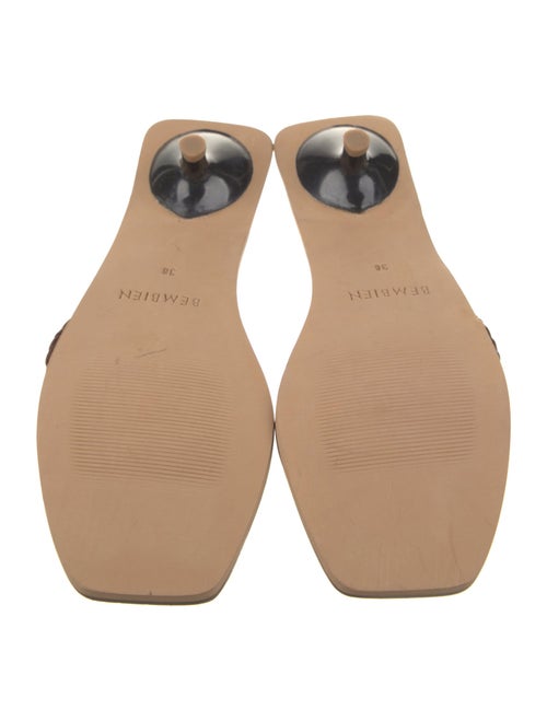 Bembien Leather Braided Accents Slides