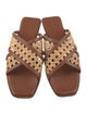 Bembien Leather Colorblock Pattern Slides