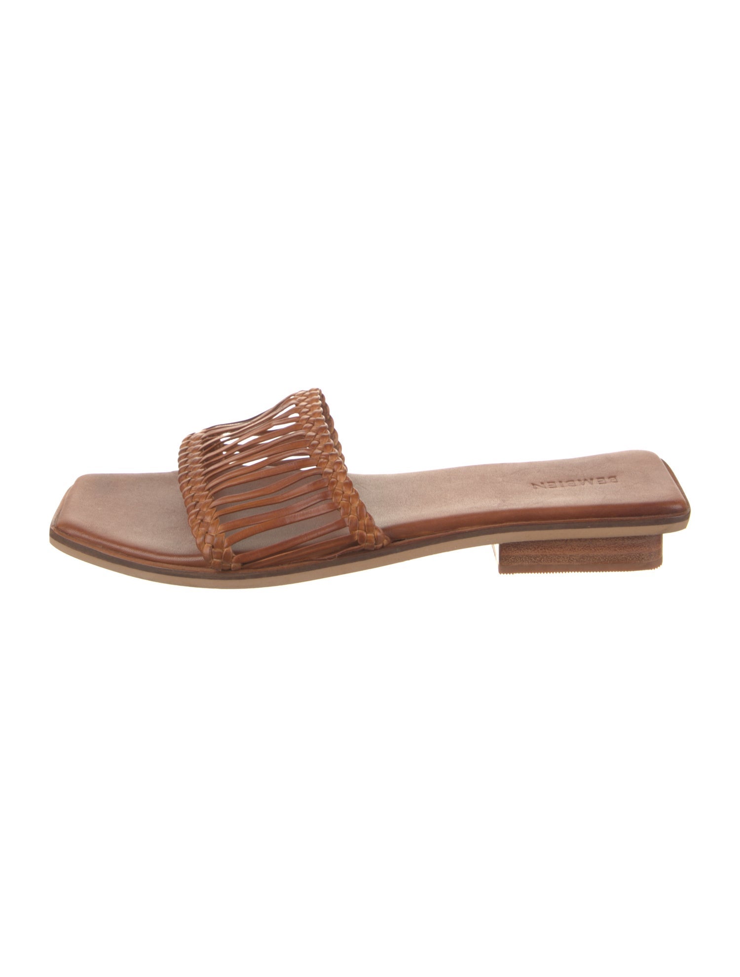 Bembien Leather Braided Accents Slides