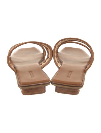 Bembien Leather Colorblock Pattern Slides