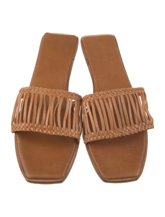 Bembien Leather Braided Accents Slides