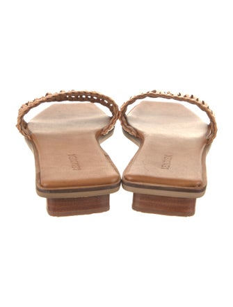 Bembien Leather Braided Accents Slides