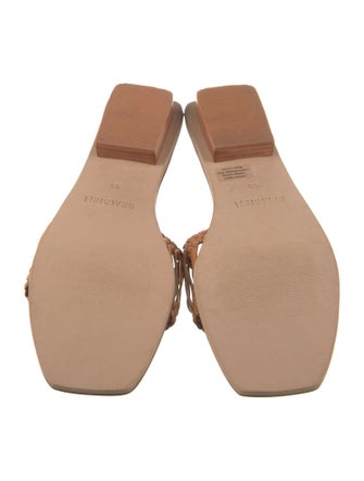 Bembien Leather Braided Accents Slides