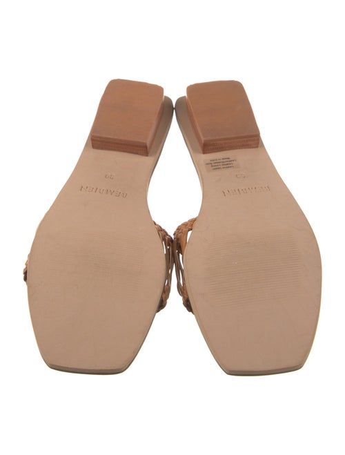 Bembien Leather Braided Accents Slides