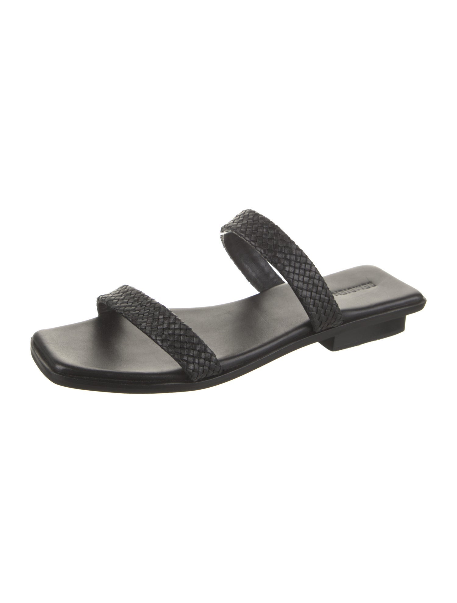 Bembien Leather Braided Accents Slides