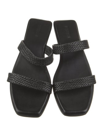 Bembien Leather Braided Accents Slides