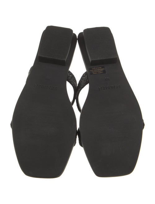 Bembien Leather Braided Accents Slides