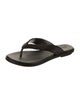 Bembien Leather Braided Accents Flip Flops