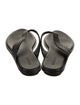 Bembien Leather Braided Accents Flip Flops