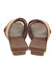 Bembien Leather Colorblock Pattern Slides