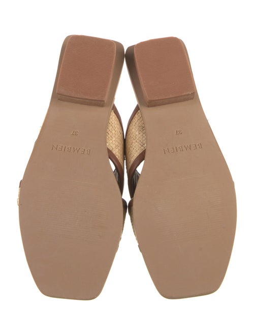 Bembien Leather Colorblock Pattern Slides