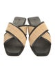 Bembien Leather Colorblock Pattern Slides