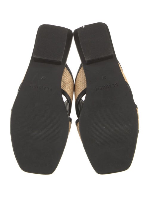 Bembien Leather Colorblock Pattern Slides