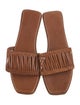 Bembien Leather Colorblock Pattern Slides