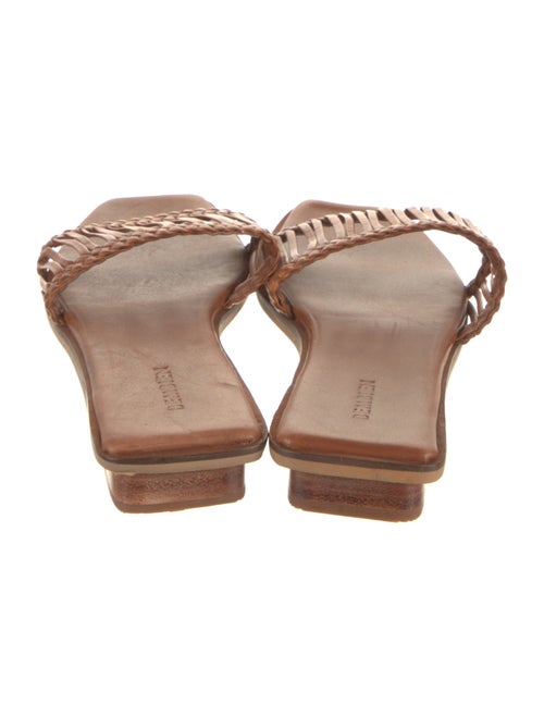 Bembien Leather Colorblock Pattern Slides