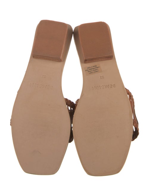 Bembien Leather Colorblock Pattern Slides