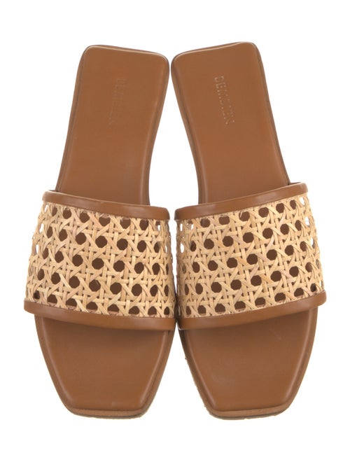 Bembien Leather Colorblock Pattern Slides