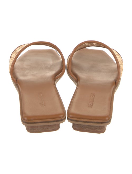 Bembien Leather Colorblock Pattern Slides