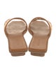 Bembien Leather Colorblock Pattern Slides