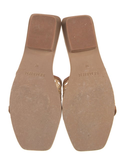 Bembien Leather Colorblock Pattern Slides