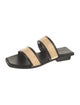 Bembien Leather Colorblock Pattern Slides