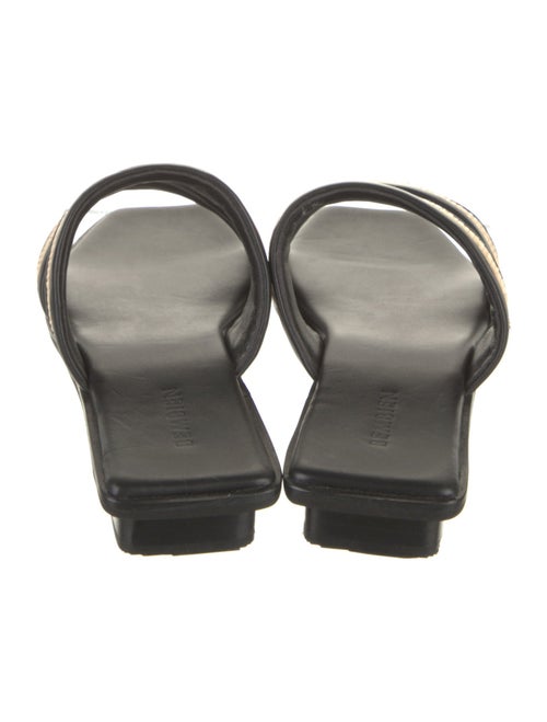 Bembien Leather Colorblock Pattern Slides