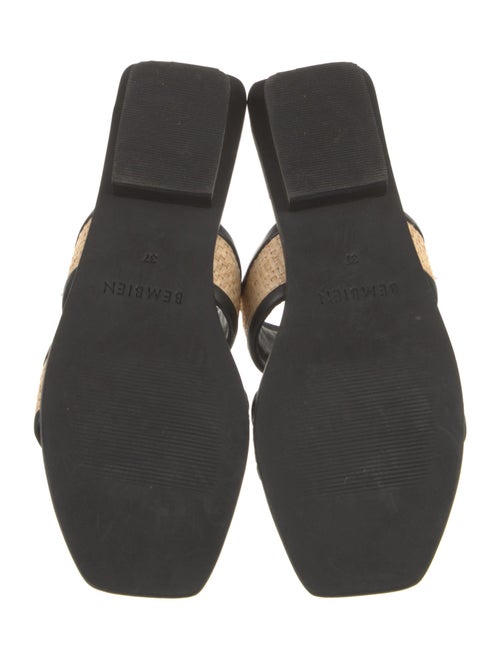 Bembien Leather Colorblock Pattern Slides