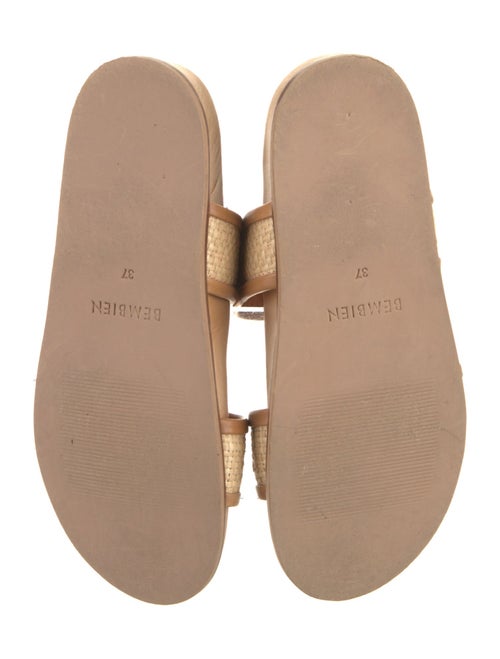 Bembien Leather Colorblock Pattern Slides