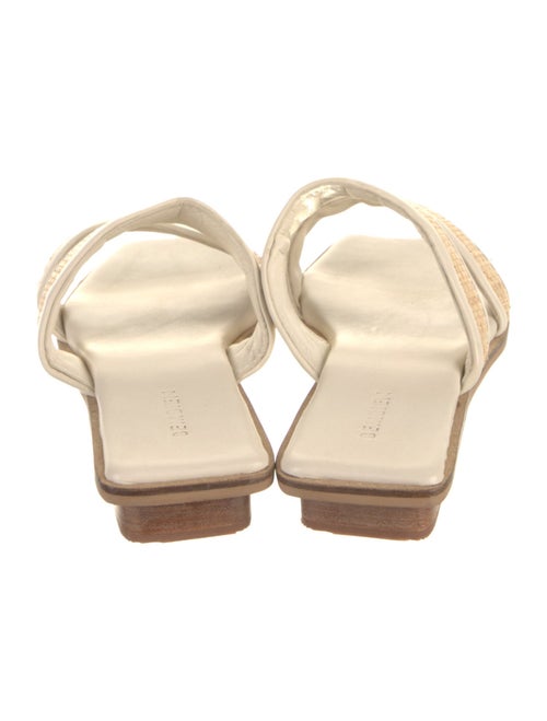 Bembien Leather Colorblock Pattern Slides