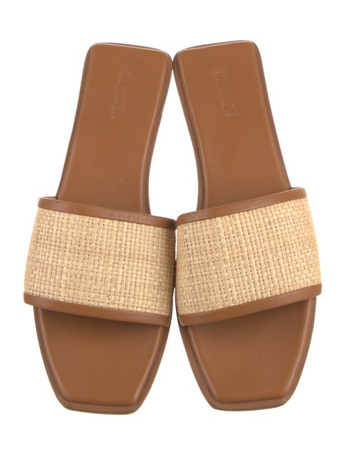 Bembien Leather Colorblock Pattern Slides