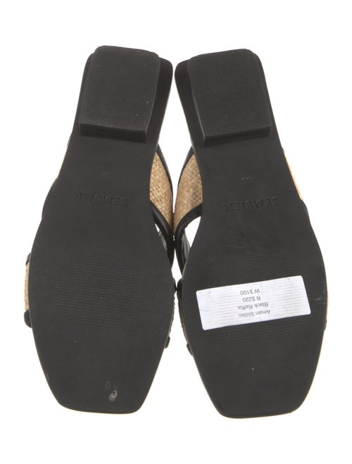 Bembien Leather Colorblock Pattern Slides