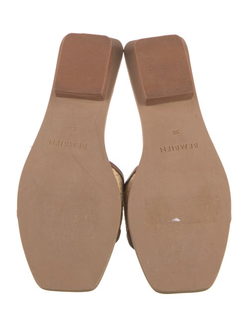 Bembien Leather Colorblock Pattern Slides