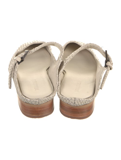 Bembien Leather Colorblock Pattern Mules