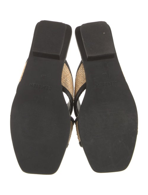 Bembien Leather Colorblock Pattern Slides