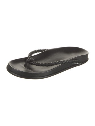 Bembien Leather Braided Accents Slides