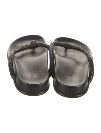 Bembien Leather Braided Accents Slides