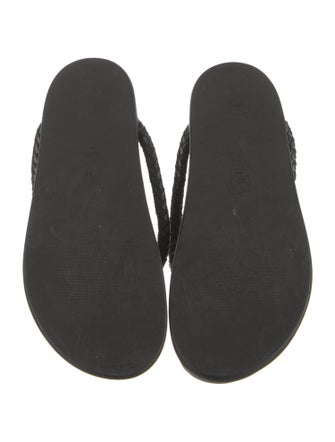 Bembien Leather Braided Accents Slides