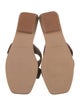 Bembien Leather Colorblock Pattern Slides