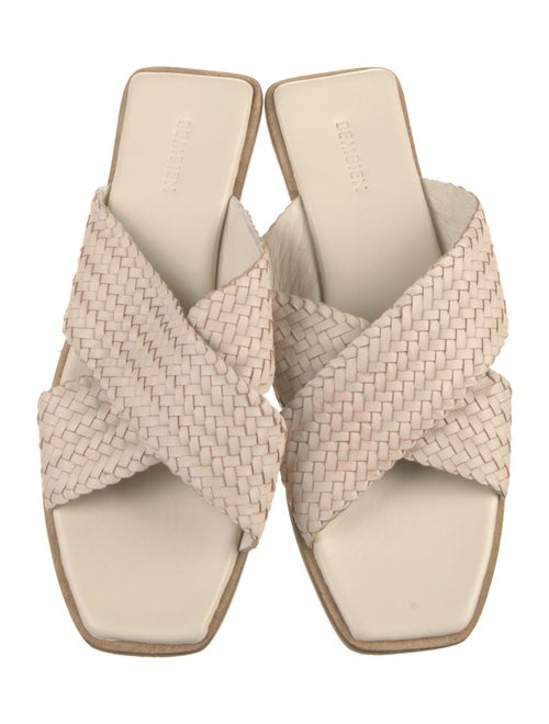 Bembien Leather Colorblock Pattern Slides