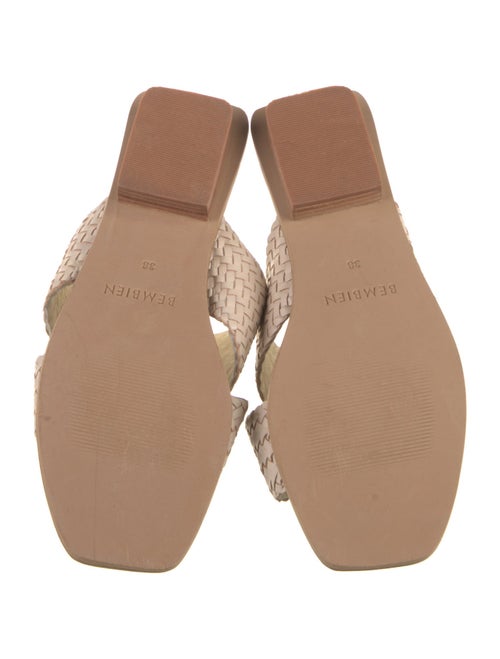 Bembien Leather Colorblock Pattern Slides