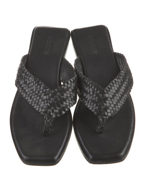 Bembien Leather Braided Accents Slides