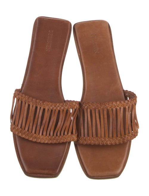 Bembien Leather Braided Accents Slides