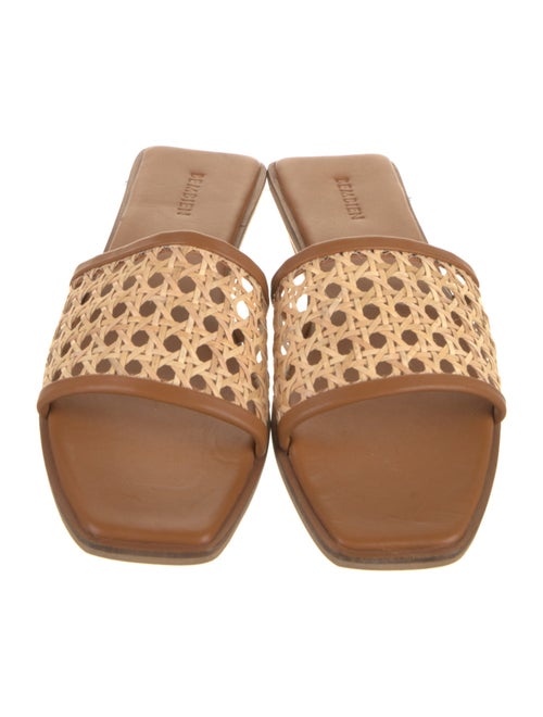 Bembien Leather Colorblock Pattern Slides