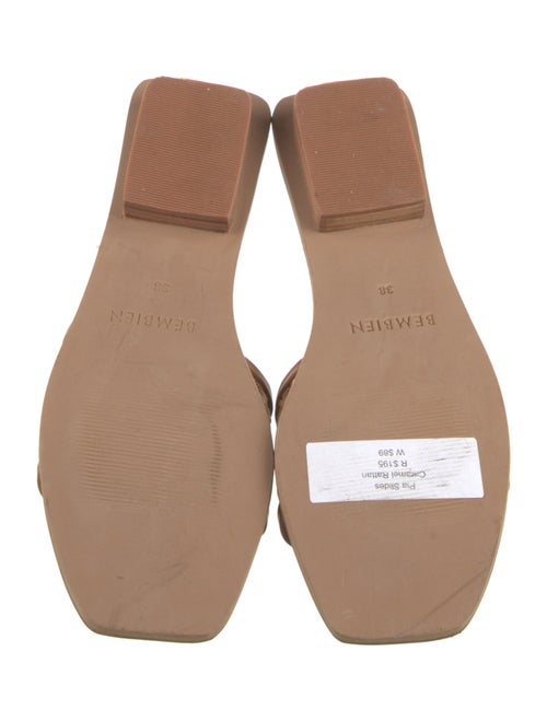 Bembien Leather Colorblock Pattern Slides