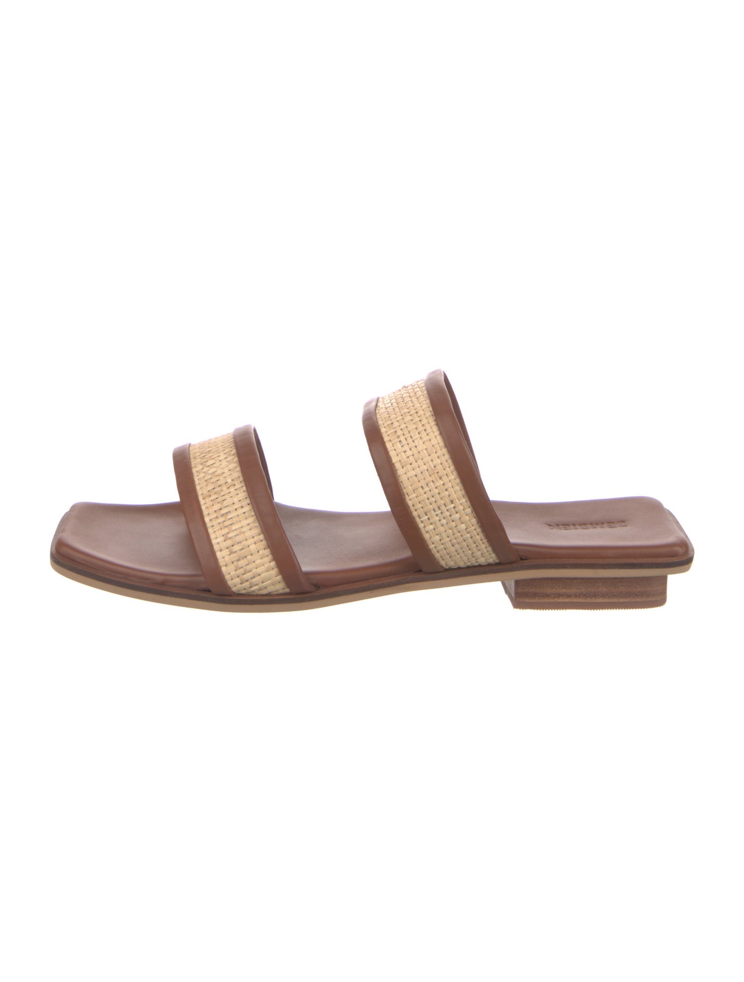 Bembien Leather Colorblock Pattern Slides