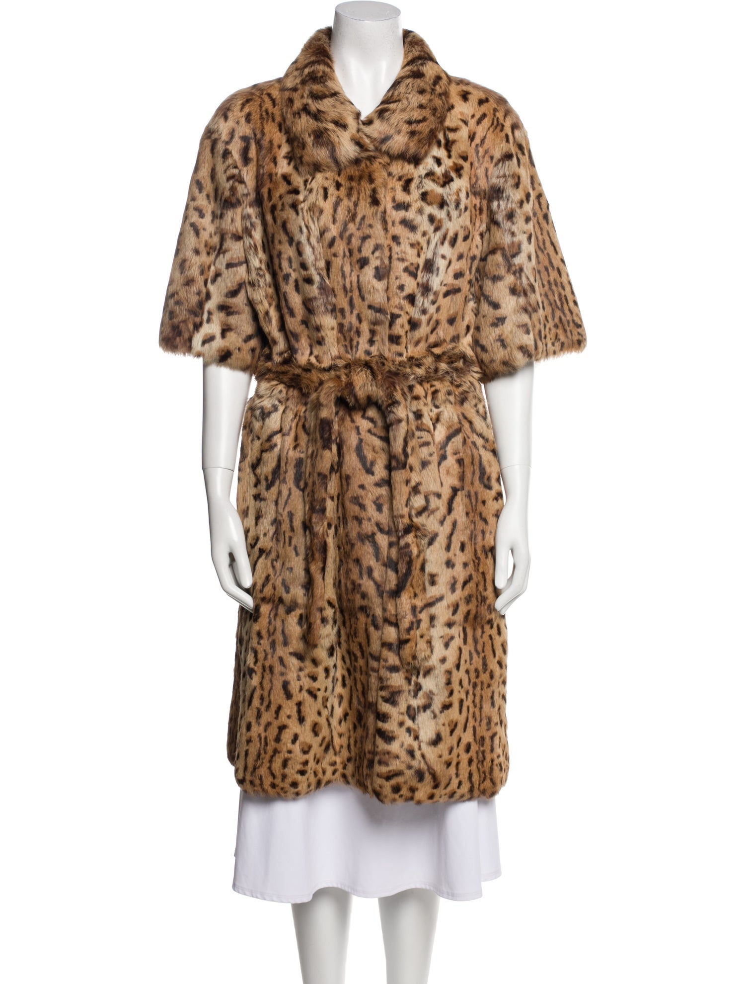 Ben Kahn Animal Print Fur Coat