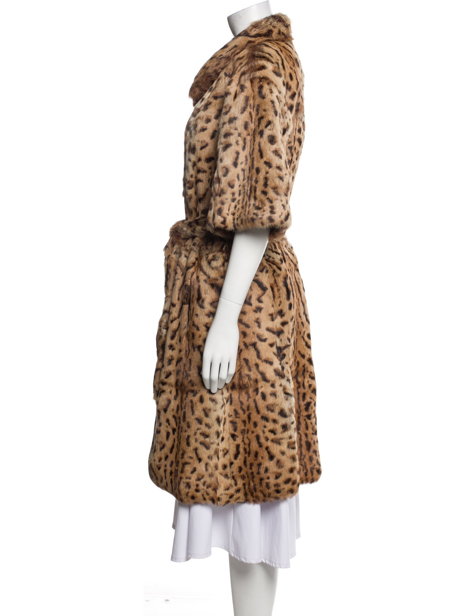 Ben Kahn Animal Print Fur Coat